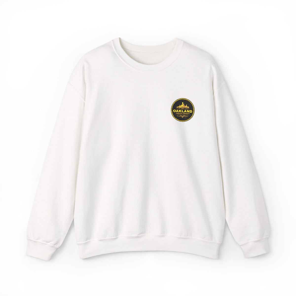 Smiley Face Floral Patch Crewneck Sweatshirt