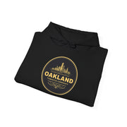 Oakland Skyline Hoodie — Vintage Gold City Badge Sweatshirt