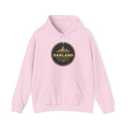 Oakland Skyline Hoodie — Vintage Gold City Badge Sweatshirt