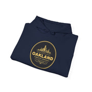 Oakland Skyline Hoodie — Vintage Gold City Badge Sweatshirt