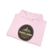 Oakland Skyline Hoodie — Vintage Gold City Badge Sweatshirt